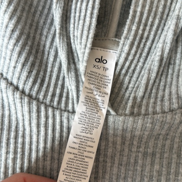 Gray Alo Muse hoodie - Picture 3 of 3